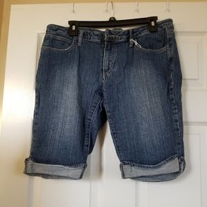 Denim Bermuda shorts